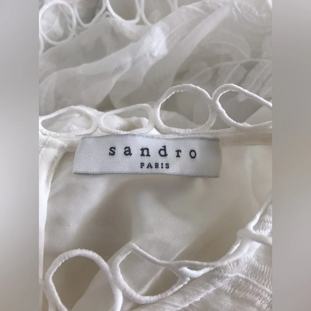 Sandro (Paris ) white dress (no return, final Sale) - Picture 13 of 13